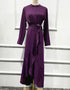 Ruffled Abaya with Belt for Women in Dubai and America